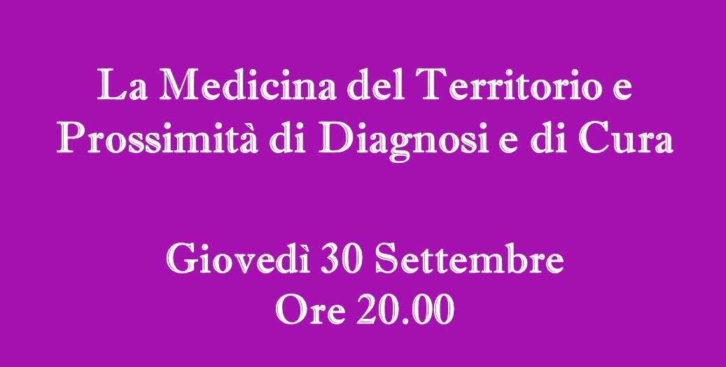 La Medicina del Territorio e Prossimità di Diagnosi e di Cura cover